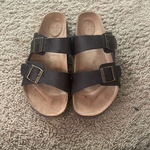 Men’s leather cork sandals